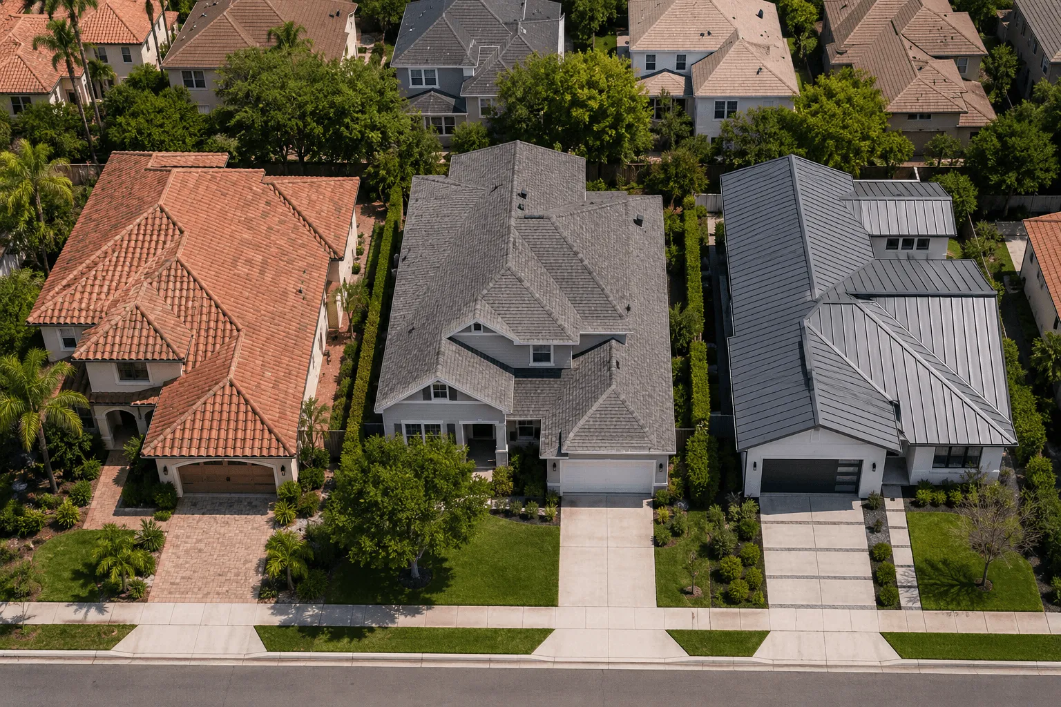 Code compliance across different roofing materials in the US market.