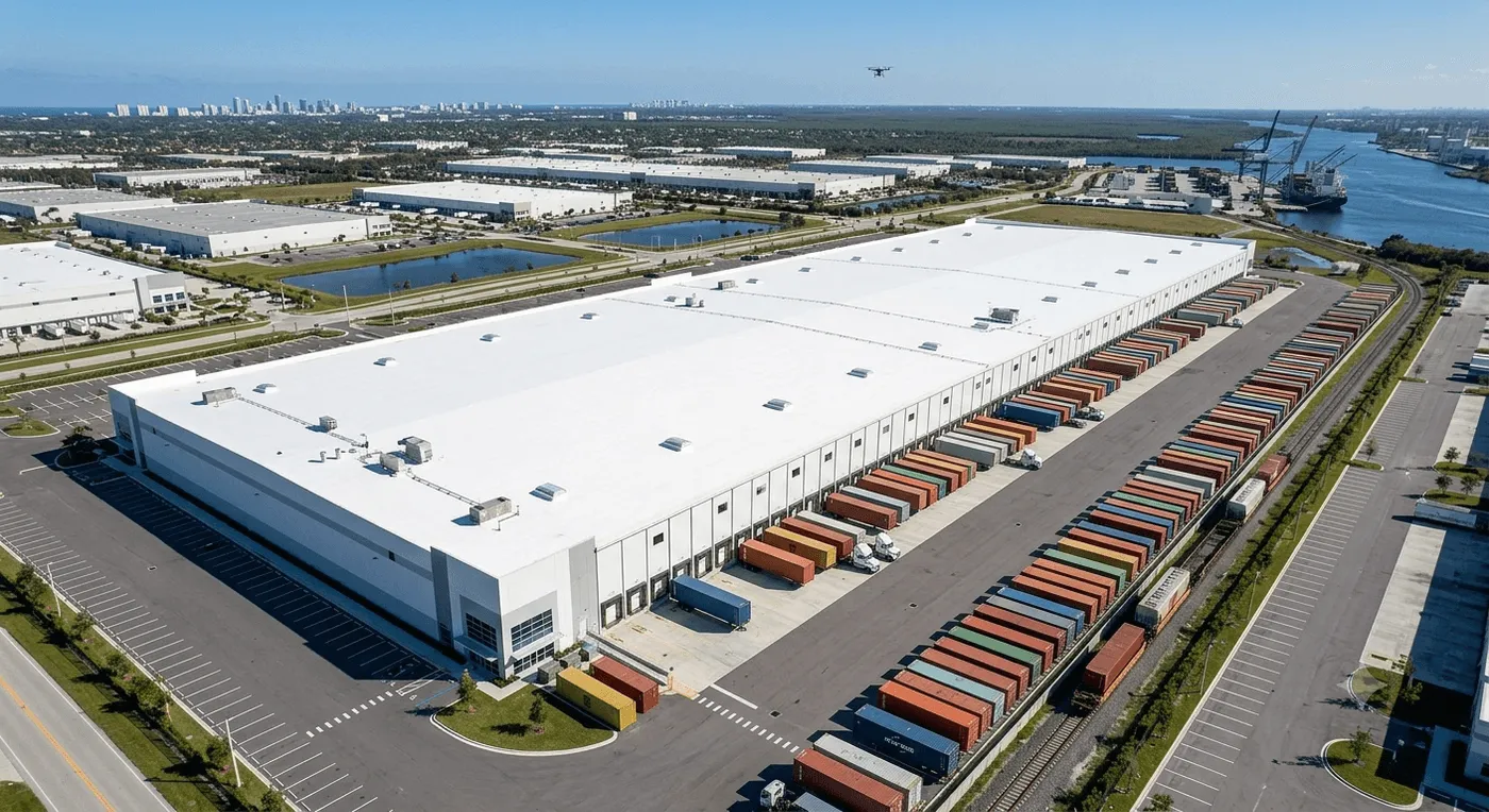 Large logistics hubs and industrial parks in Southwest Florida.